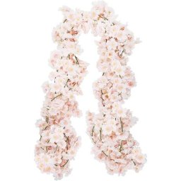 Lot de 4 vignes de fleurs de cerisier artificielles fleurs artificielles en plein air suspendus