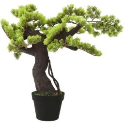 Bonsaï de cyprès artificiel avec pot 70 cm Vert Vidaxl Vert clair