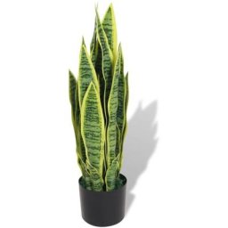 Plante artificielle avec pot Sansevière 65 cm Vert Vidaxl Vert
