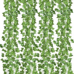 12 Plantes Lierres Artificielles Décoration pour Jardin Balcon Salon Célébration Mariage 2.4m