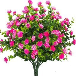 Artificielle Faux Fleurs, 4Pack artificielles Eucalyptus Extérieur uv Résistant Verdure Arbustes