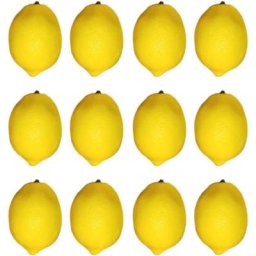 12 Pcs Citrons Jaunes artificiels, Faux Citrons pour la dcoration intrieure,Citrons de