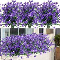 Plante fleurie artificielle Plantes et fleurs artificielles d'extérieur résistantes aux uv - Violet