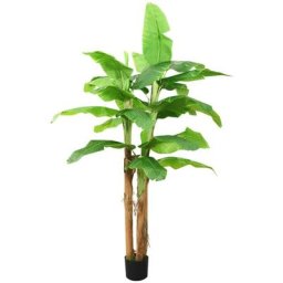 Elegant-Stil Bananier artificiel avec pot 300 cm Vert,Montage facile,18,85 Kg