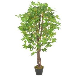 Plante artificielle d'érable avec pot Vert 120 cm Vidaxl green