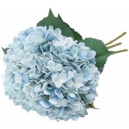 Fleurs Artificielles, Hortensias artificiels, Fausses hortensias têtes de Fleurs avec des tiges