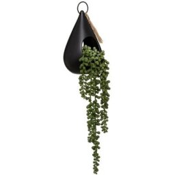 Plantes suspendues Goutte tropical noir en céramique Atmosphera créateur d'intérieur - Noir