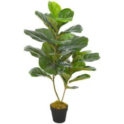 Plante artificielle avec pot Feuilles de figuier Vert 90 cm Vidaxl n/a
