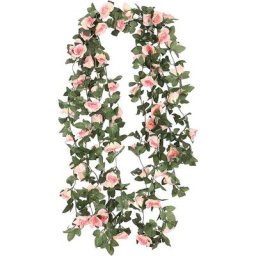 2pcs, L'un a 16 roses ,Guirlande Fleurs Artificielles Rose Artificielle Vigne Fleur Guirlande Vigne