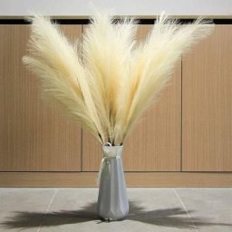 Lot de 3 Herbes de la Pampa Sechees Artificielle 110cm Deco Bohème pour Mariage Salon Chambre