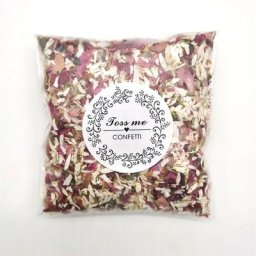 5 paquets de confettis de mariage, confettis de pétales naturels, fabriqués à partir de roses