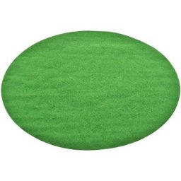 Gazon artificiel avec picots Dia.130 cm Vert Rond Vidaxl green