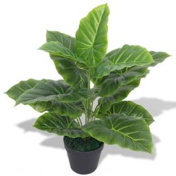 Plante Taro artificielle avec pot 45 cm Vert Vidaxl Vert