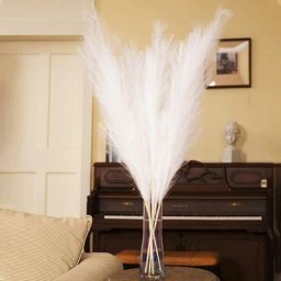 Unho - Lot de 3 Herbes de la Pampa Sechees Artificielle 110cm Deco Bohème pour Mariage Salon