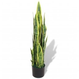 Plante artificielle avec pot Sansevière 90 cm Vert Vidaxl Vert