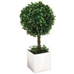 Atmosphera - Boule de buis en pot céramique H38 créateur d'intérieur - Vert