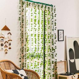 Lierre Guirlande 24 pièces Plantes Artificielles, Artificielle Lierre Plante Exterieur Faux Lierre,