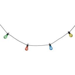 Guirlande lumineuse d'extérieur solaire Multicolore 10 ampoules Unisexe