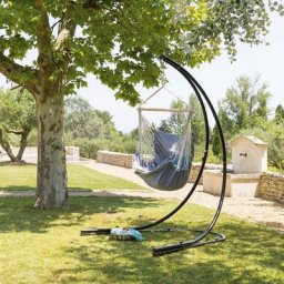Chaise de détente suspendue Cuenca Gris perle Jardin