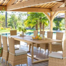 Table de jardin extensible Rioni Acacia
