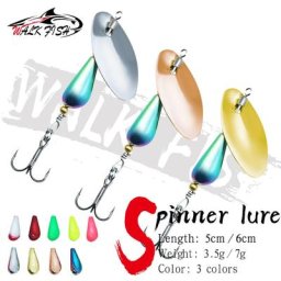 OBCK FISH-Appâts Spinner faits à la main Appâts artificiels Cuillère dure Appâts en cuivre pour