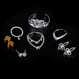 Collier et Bracelet de poupée couronne en plastique argent et cristal pour Barbie jouets pour