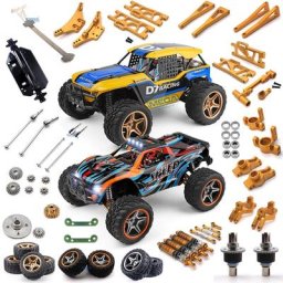 WLtoys-Pièces de mise à niveau tout en métal doré bras de siège C châssis d'engrenage assemblage