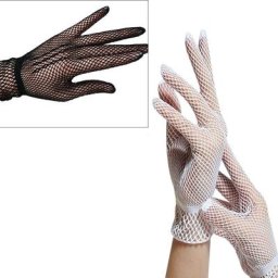Gants en résille pour femmes Sexy ajourés longueur au poignet protection solaire élastique