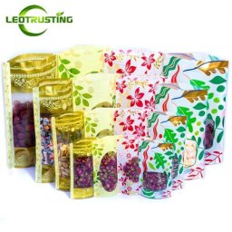 Sac d'emballage cadeau en plastique 8 Styles 100 pièces sachet pour café en poudre collation