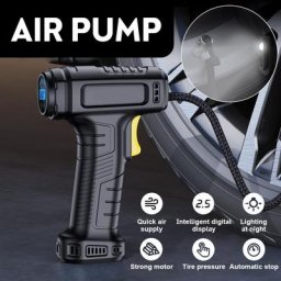 Pompe à air électrique sans fil pour voiture et vélo compresseur d'air portable gonfleur d'opathie