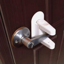 Serrure à levier de porte universelle pour enfants serrure de sécurité pour bébé rotation verde