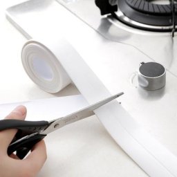 Ruban adhésif résistant à l'eau et à la moisissure 3.2M matériau PVC Durable pour cuisine salle de