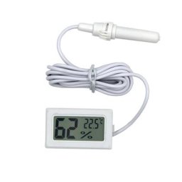 Mini thermomètre numérique blanc capteur hygromètre jauge détecteur de température et d'humidité