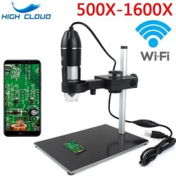 Caméra de microscope vidéo industriel avec télécommande objectif à monture C image numérique