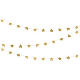 Guirlande ""étoiles"", doré, 3,6 m