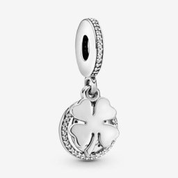 Charm Pendant Trèfle à Quatre Feuilles Chance
