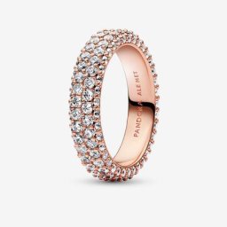 Bague Double Rang Pavée Timeless