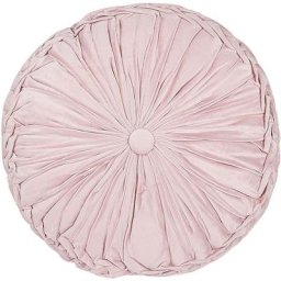 Beliani - Coussin Décoratif en Tissu Rose avec Motif Plissé de Style Boho ou Moderne Parfait pour