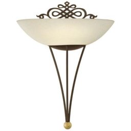 Applique murale/Plafonnier Landhaus mestre antique-brun, d or, E27 max. 1X60W - Eglo