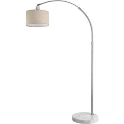 Lampe à arc moderne socle en marbre abat-jour réglable 150-175 cm lampadaire sur pied design