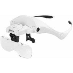 Tumalagia - Loupe bandeau éclairée à led 5 lentilles détachables 1.0-3.5X Loupes interchangeables