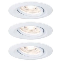 Paulmann - 92971 ebl Nova mini Plus Coin Luminaire à led encastrable jeu de 3 4.20 w blanc A671682