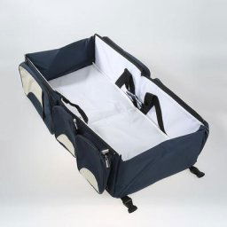 Hofuton Sac à Langer 3 en 1 Bébé Maman Berceau Lit Portable Couffin Table à Langer Bleu