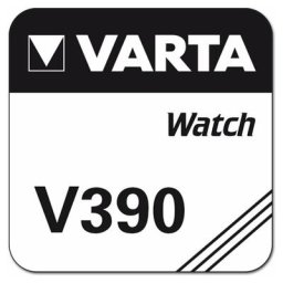 Pile bouton oxyde d'argent Varta 390