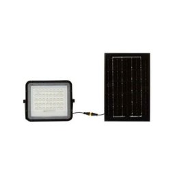 VT-40W Spot led 6W noir avec panneau solaire et télécommande Projecteur led avec batterie