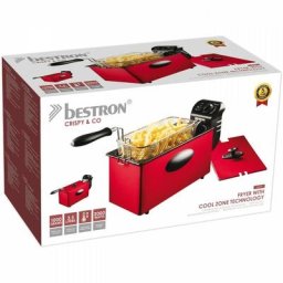 Friteuse avec zone froide AF357R 3,5 l 2000 w Rouge Bestron Rouge