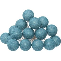 Guirlande led Pile Atmosphera créateur d'intérieur - Bleu canard
