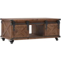 Table basse Bois de sapin massif 91 x 51 x 38 cm Marron vidaXL - Brun