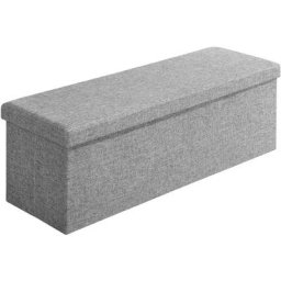 Casaria - Banc de rangement avec couvercle amovible Siège pouf Coffre de rangement pliable pour