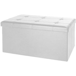 Casaria - Banc de rangement avec couvercle amovible Siège pouf Coffre de rangement pliable pour